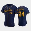 milwaukee brewers 24 avisail garcia alternate team navy jersey jersey