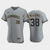 milwaukee brewers 38 devin williams road team gray jersey jersey