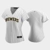 milwaukee brewers alternate white womens jersey jersey