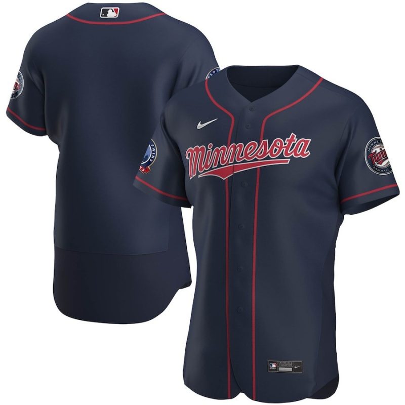 minnesota twins 60th season alternate team elite jersey navy