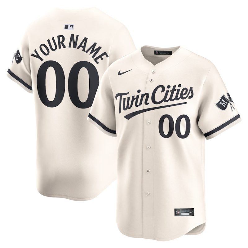 minnesota twins alternate limited custom men jersey cream