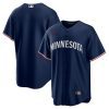 minnesota twins team logo alternate men jersey navy