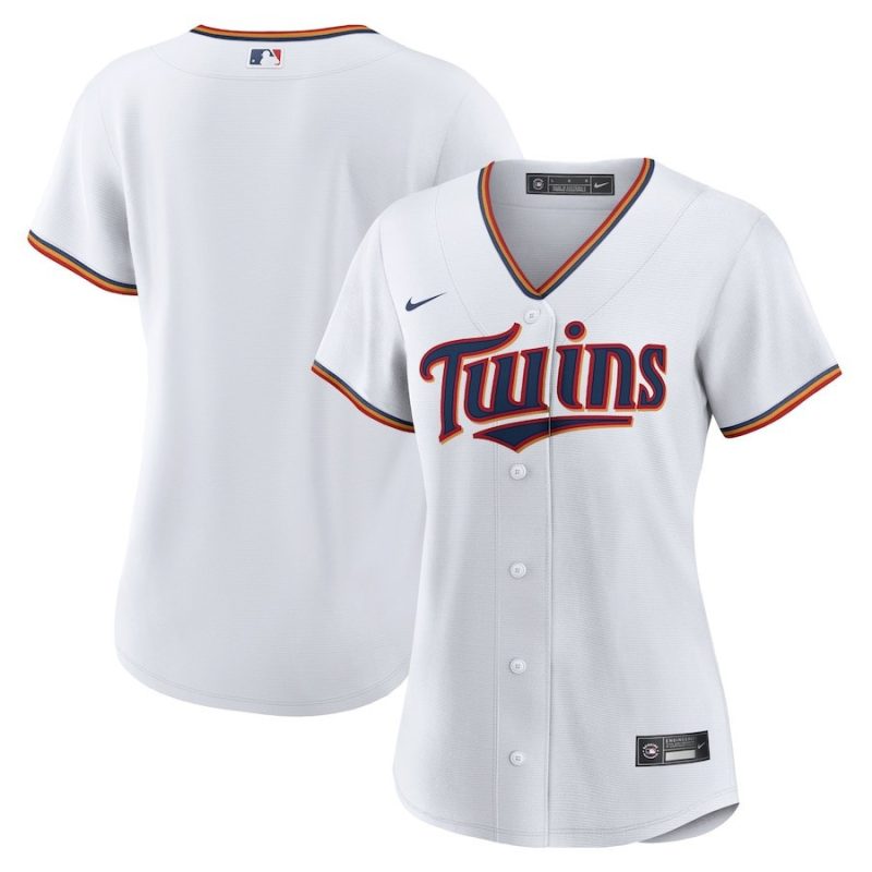 minnesota twins womens home blank jersey white