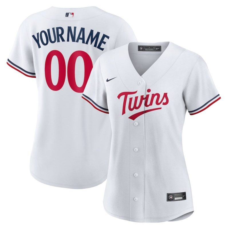 minnesota twins womens home custom jersey white