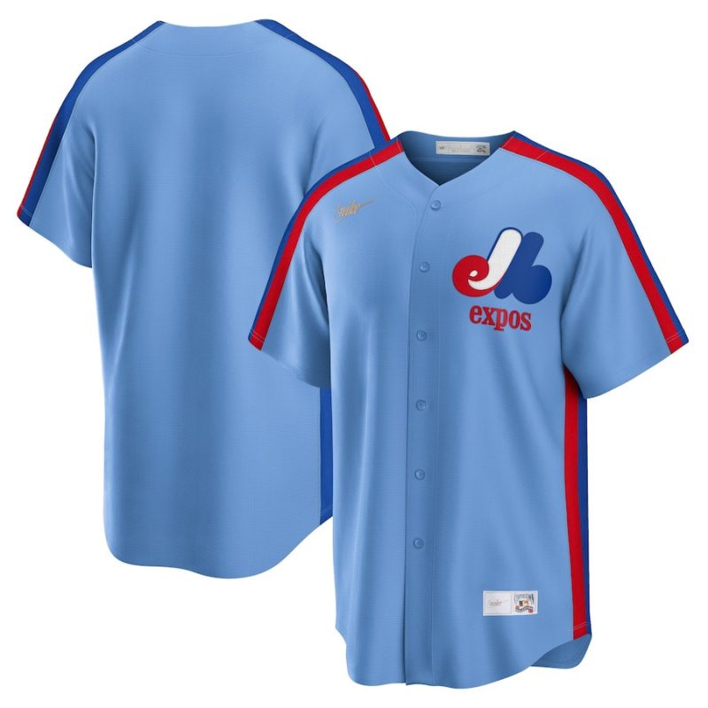 montreal expos cooperstown collection road jersey powder blue