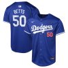 mookie betts 50 los angeles dodgers alternate limited youth jersey royal