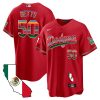 mookie betts 50 los angeles dodgers mexico california map baseball men jersey red