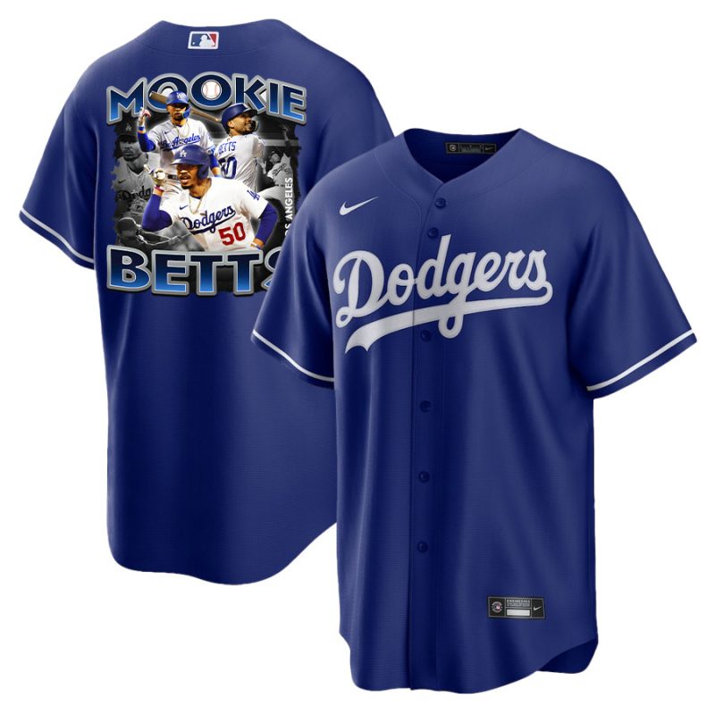 mookie betts 50 los angeles dodgers posture 2023 alternate player men jersey royal