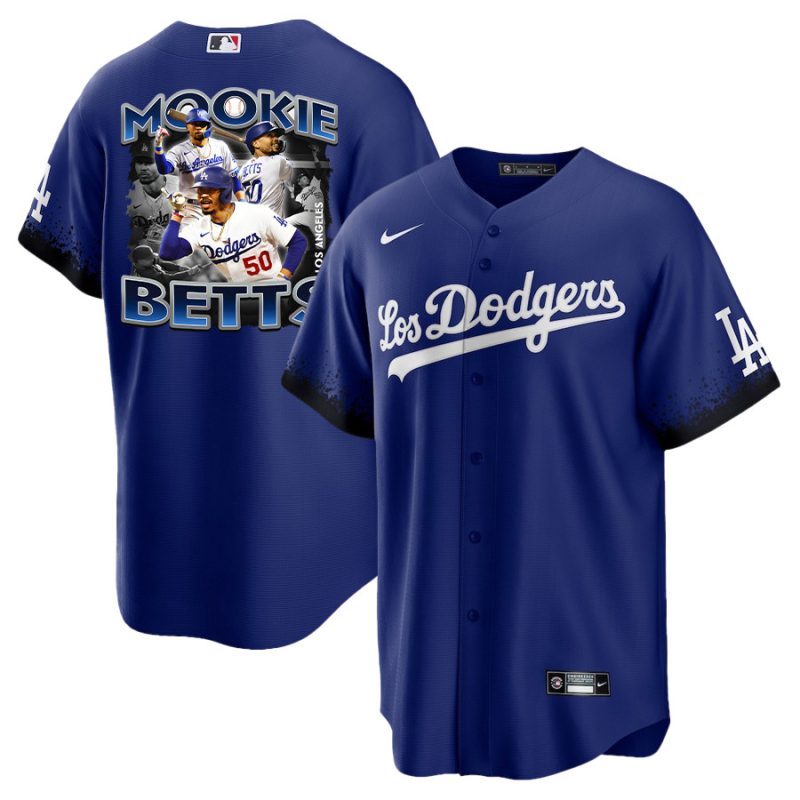 mookie betts 50 los angeles dodgers posture 2023 city connect player men jersey royal