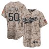 mookie betts 50 los angeles dodgers usmc alternate limited men jersey desert