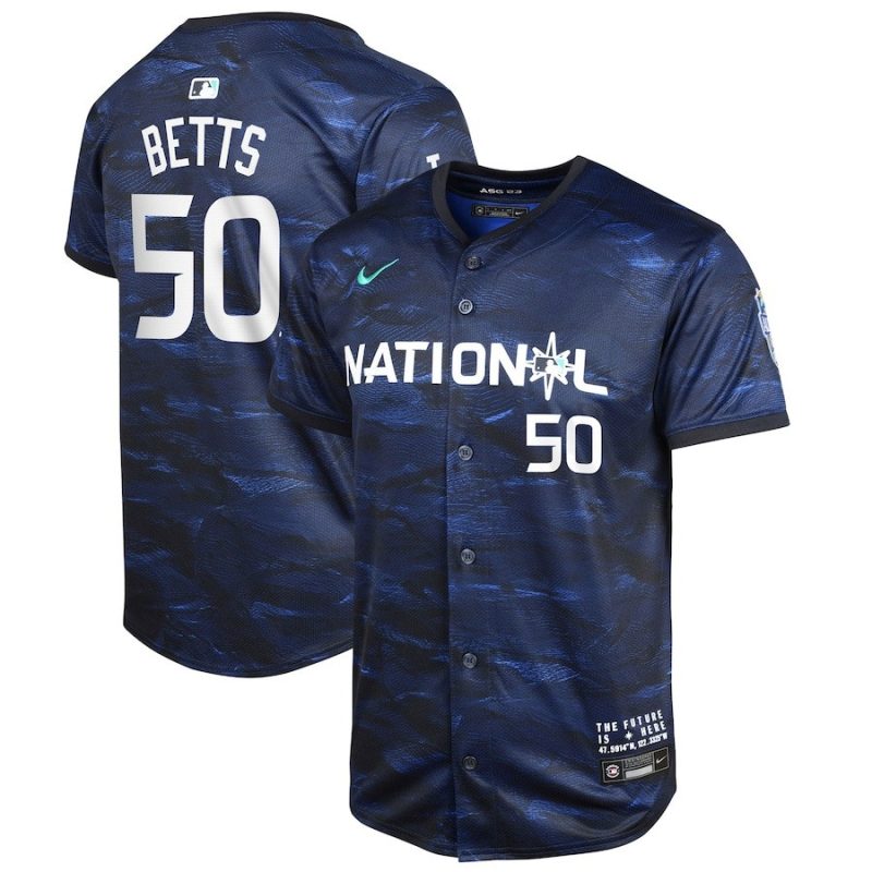 mookie betts 50 national league 2023 all star game limited youth jersey royal