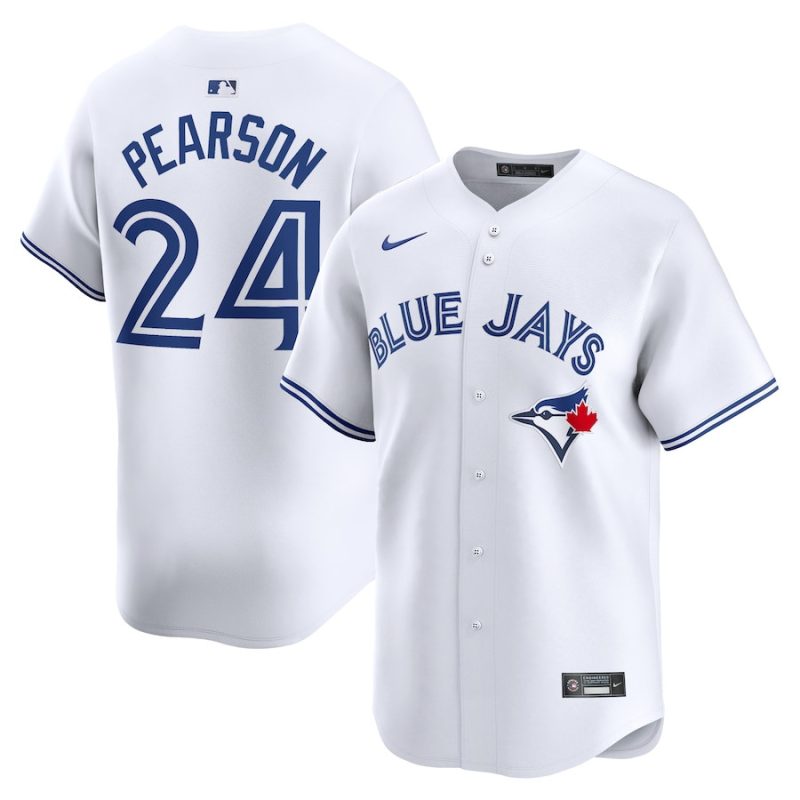 nate pearson 24 toronto blue jays home limited player men jersey white