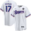 nathan eovaldi 17 texas rangers 2023 world series stitched baseball jersey white