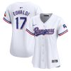 nathan eovaldi 17 texas rangers women home limited player jersey white