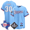 nathaniel lowe 30 texas rangers 2023 world series texas state patch men jersey blue