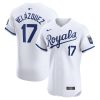 nelson velazquez 17 kansas city royals home elite player men jersey white