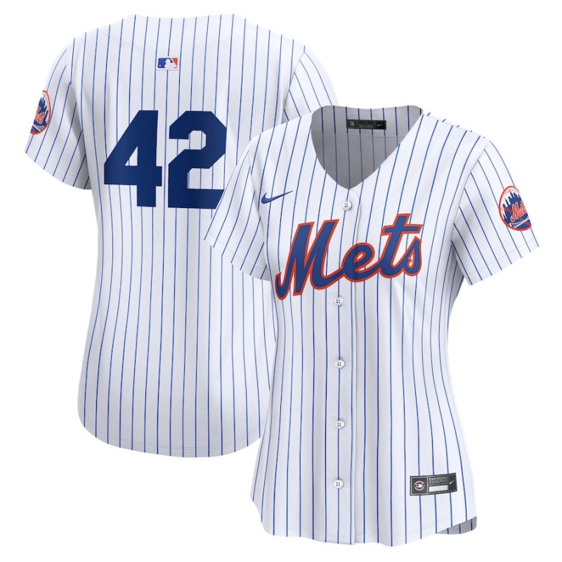 new york mets 2024 jackie robinson day home limited women jersey white