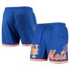 new york mets team logo mesh shorts royal men