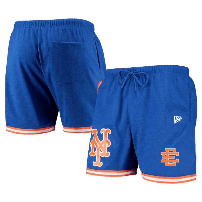 new york mets team standard logo mesh shorts royal