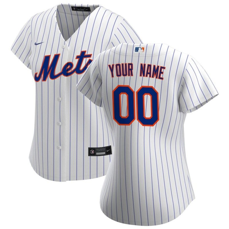 new york mets womens home custom jersey white