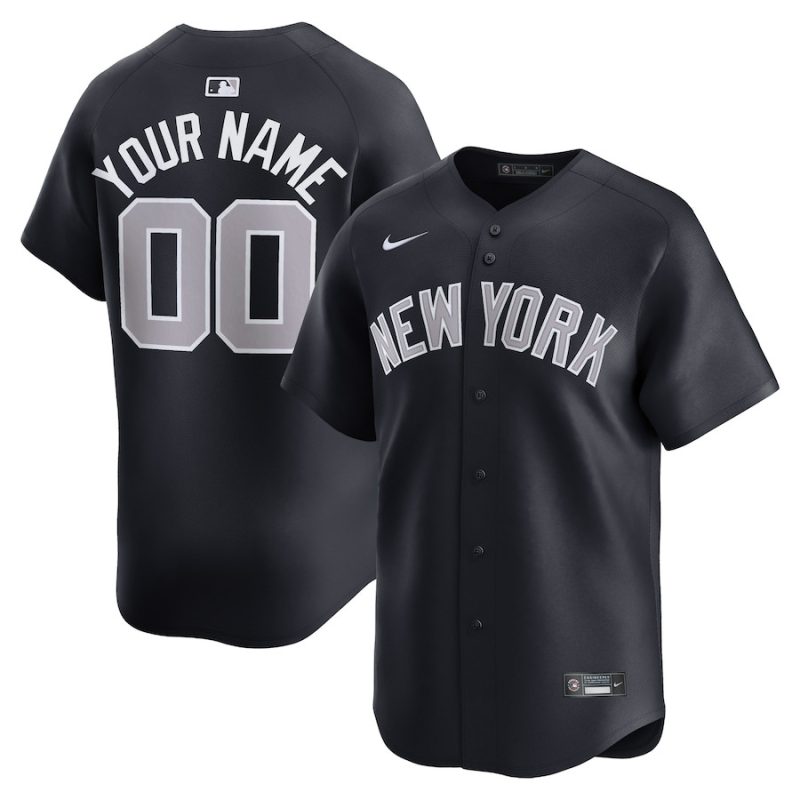 new york yankees alternate limited custom men jersey navy