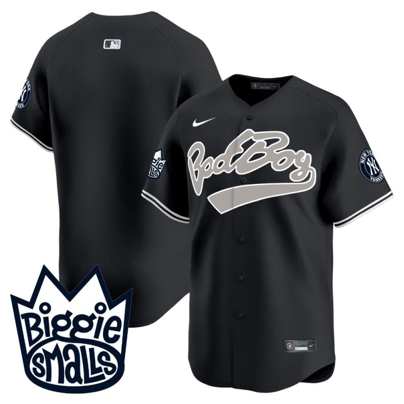 new york yankees biggie smalls men jersey black