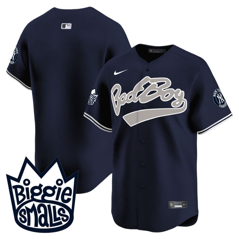 new york yankees biggie smalls men jersey navy