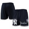 new york yankees team logo mesh shorts navy men