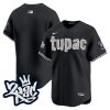 new york yankees tupac shakur men jersey black