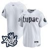 new york yankees tupac shakur men jersey white