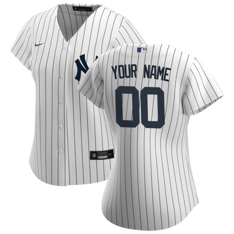 new york yankees womens home custom jersey white