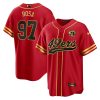 nick bosa 97 san francisco 49ers baseball men jersey black red