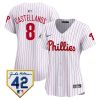 nick castellanos 8 philadelphia phillies 2024 jackie robinson patch women jersey white