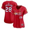 nolan arenado 28 st louis cardinals 2024 city connect limited women jersey red