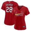 nolan arenado 28 st louis cardinals women alternate jersey red