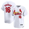 nolan gorman 16 st louis cardinals home limited men jersey white