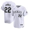 nolan jones 22 colorado rockies home limited men jersey white