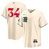 nolan ryan 34 texas rangers 2023 city connect game jersey cream