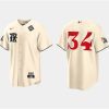 nolan ryan 34 texas rangers 2023 world series stitched baseball jersey cream