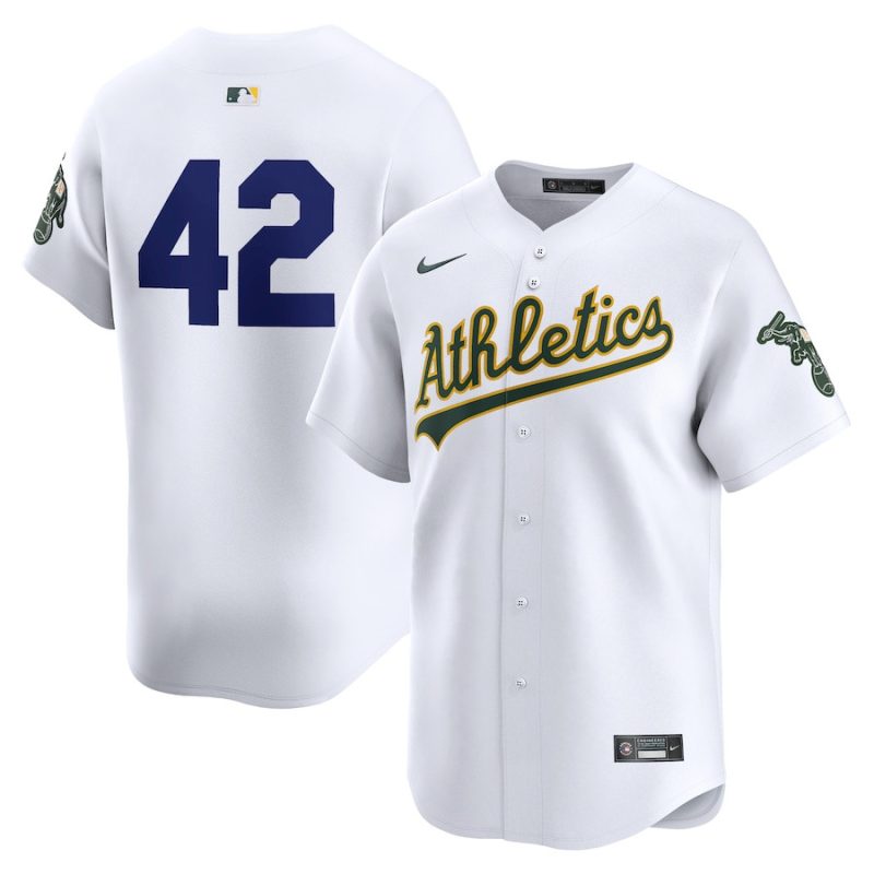 oakland athletics 2024 jackie robinson day home men limited jersey white