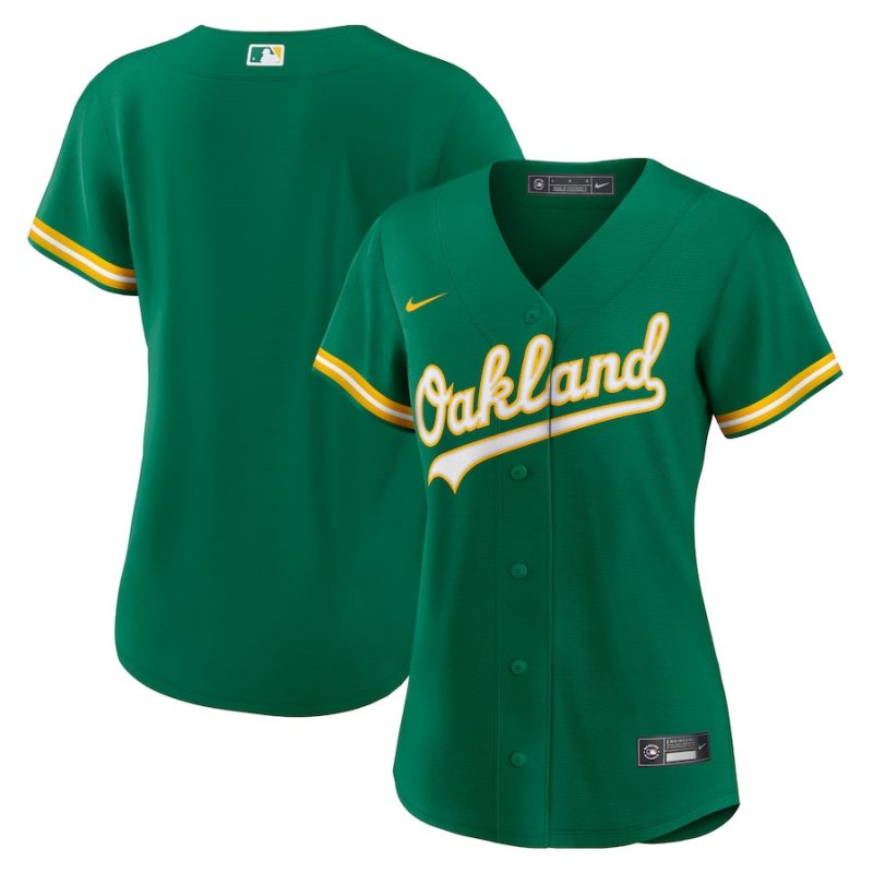 oakland athletics alternate team women jersey green