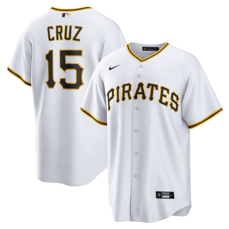 oneil cruz 15 pittsburgh pirates home men jersey white