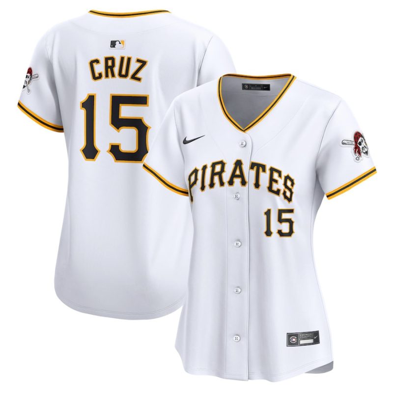 oneil cruz 15 pittsburgh pirates women home limited player jersey white