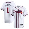 ozzie albies 1 atlanta braves home limited player men jersey white