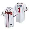 ozzie albies atlanta braves white 2022 gold program jersey