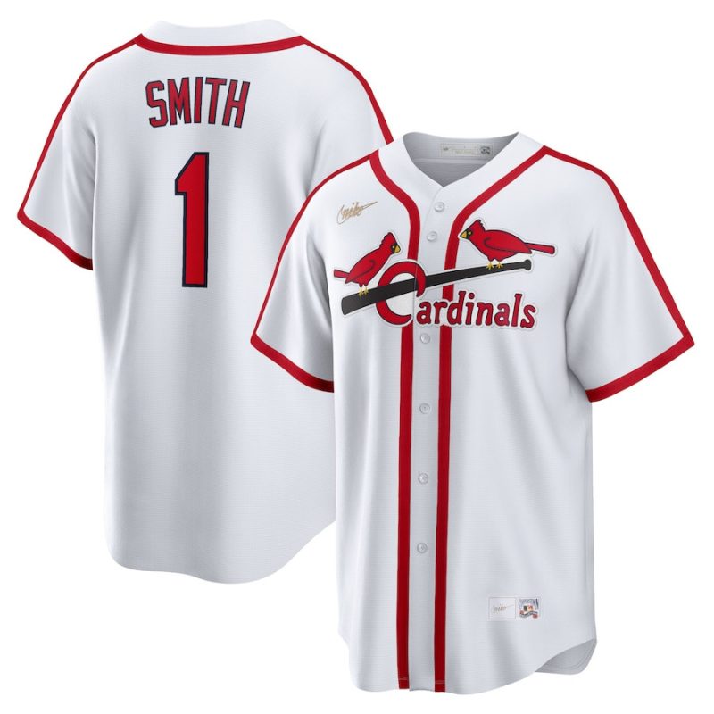 ozzie smith 1 st louis cardinals cooperstown collection home jersey white