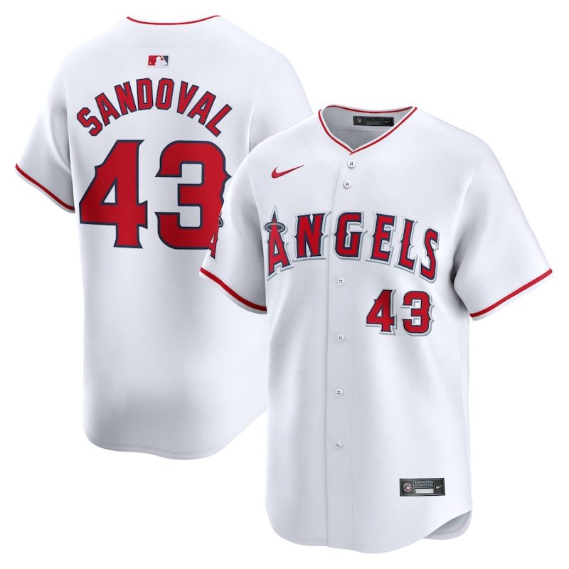 patrick sandoval 43 los angeles angels home limited player men jersey white