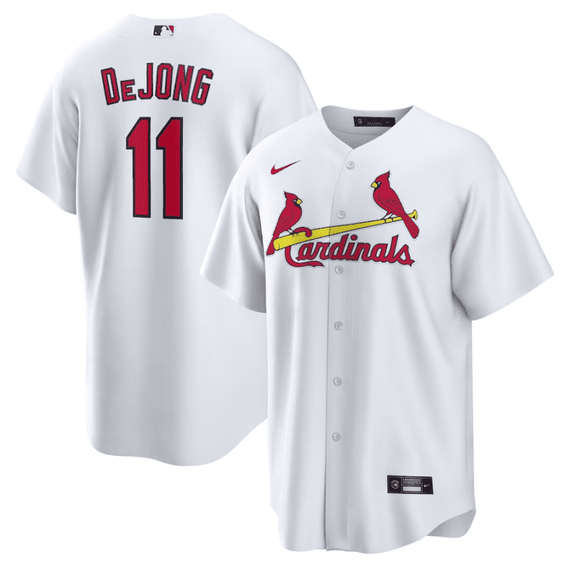 paul dejong 11 st louis cardinals home men jersey white