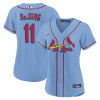 paul dejong 11 st louis cardinals women alternate jersey light blue