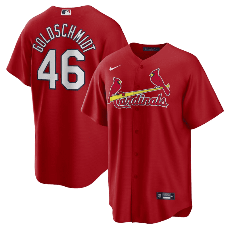 paul goldschmidt 46 st louis cardinals alternate men jersey red